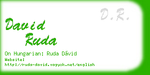 david ruda business card